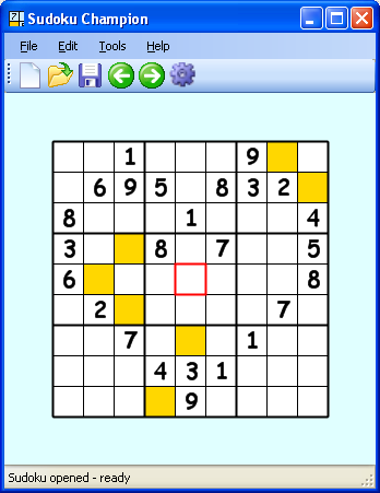 Click to view Sudoku Champion 1.1 screenshot