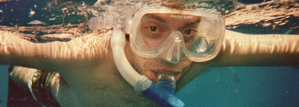 Martin snorkeling in Hawaii 2004